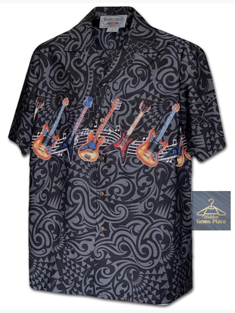 Vintage Hawaiian Camp Shirt - Mens Button Down Short Sleeve - Coconut Shell